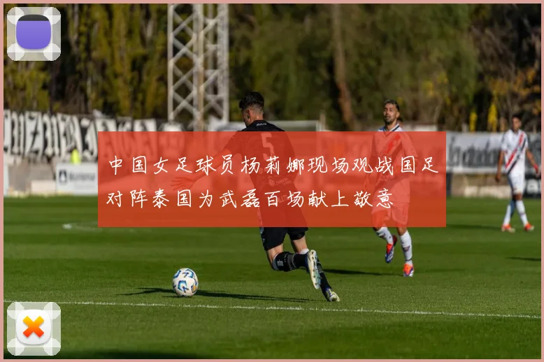 中国女足球员杨莉娜现场观战国足对阵泰国为武磊百场献上敬意